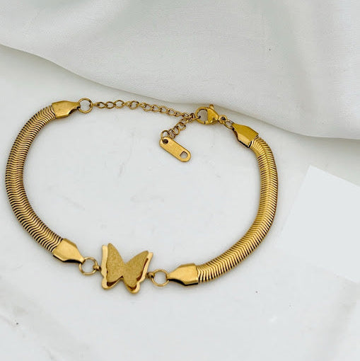 ZARAHÉ Butterfly Grace Gold-Plated Bracelet
