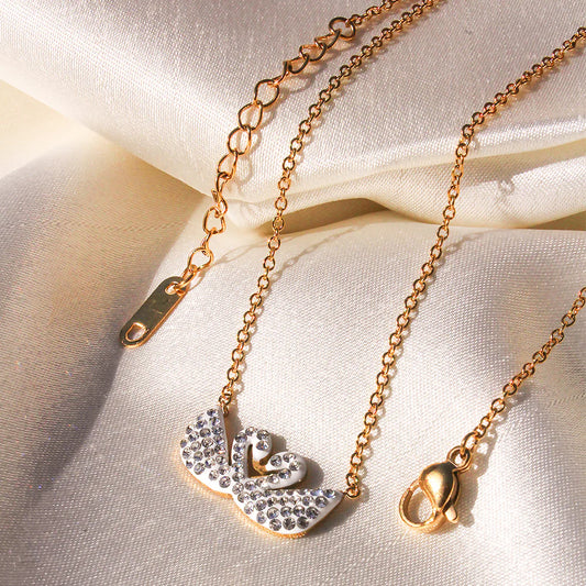 ZARAHÉ Luxe Swan Heart Necklace