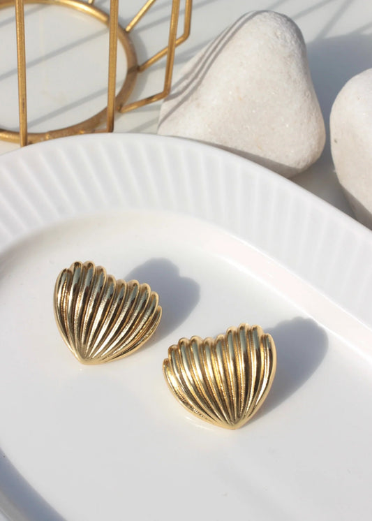ZARAHÉ Maré Luxe Gilded Shell Earrings