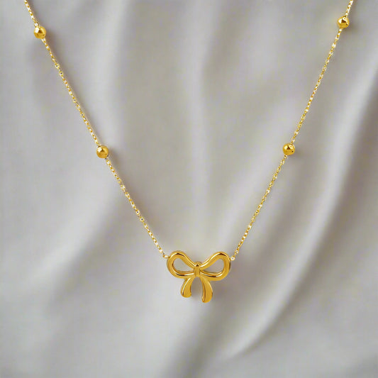 ZARAHÉ Luxe Ribbon Charm Necklace