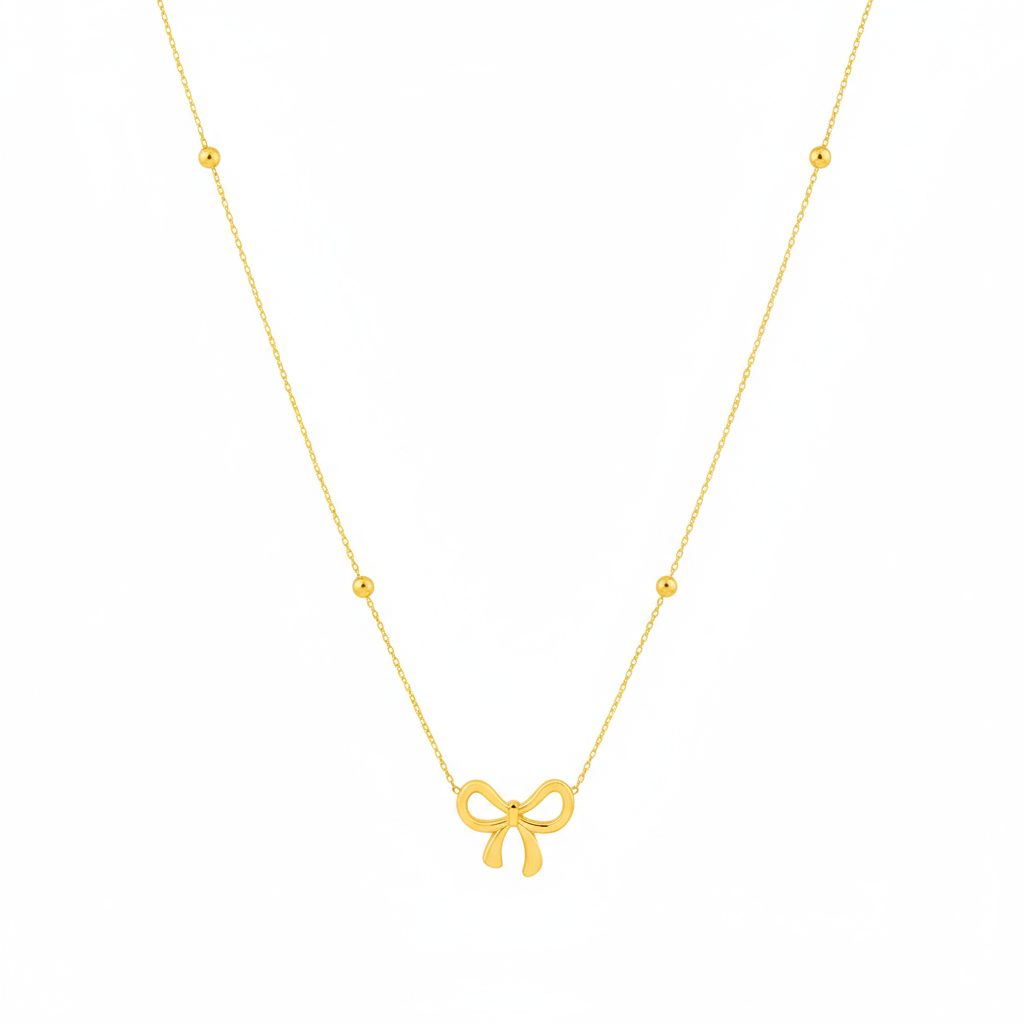 ZARAHÉ Luxe Ribbon Charm Necklace