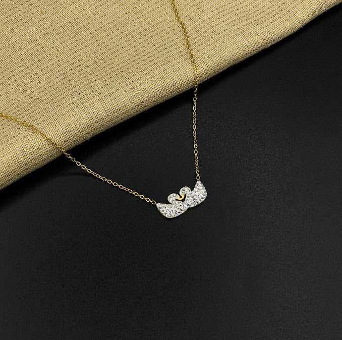 ZARAHÉ Luxe Swan Heart Necklace