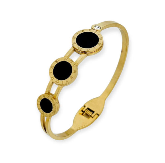 ZARAHÉ Obsidian Roman Luxe Cuff