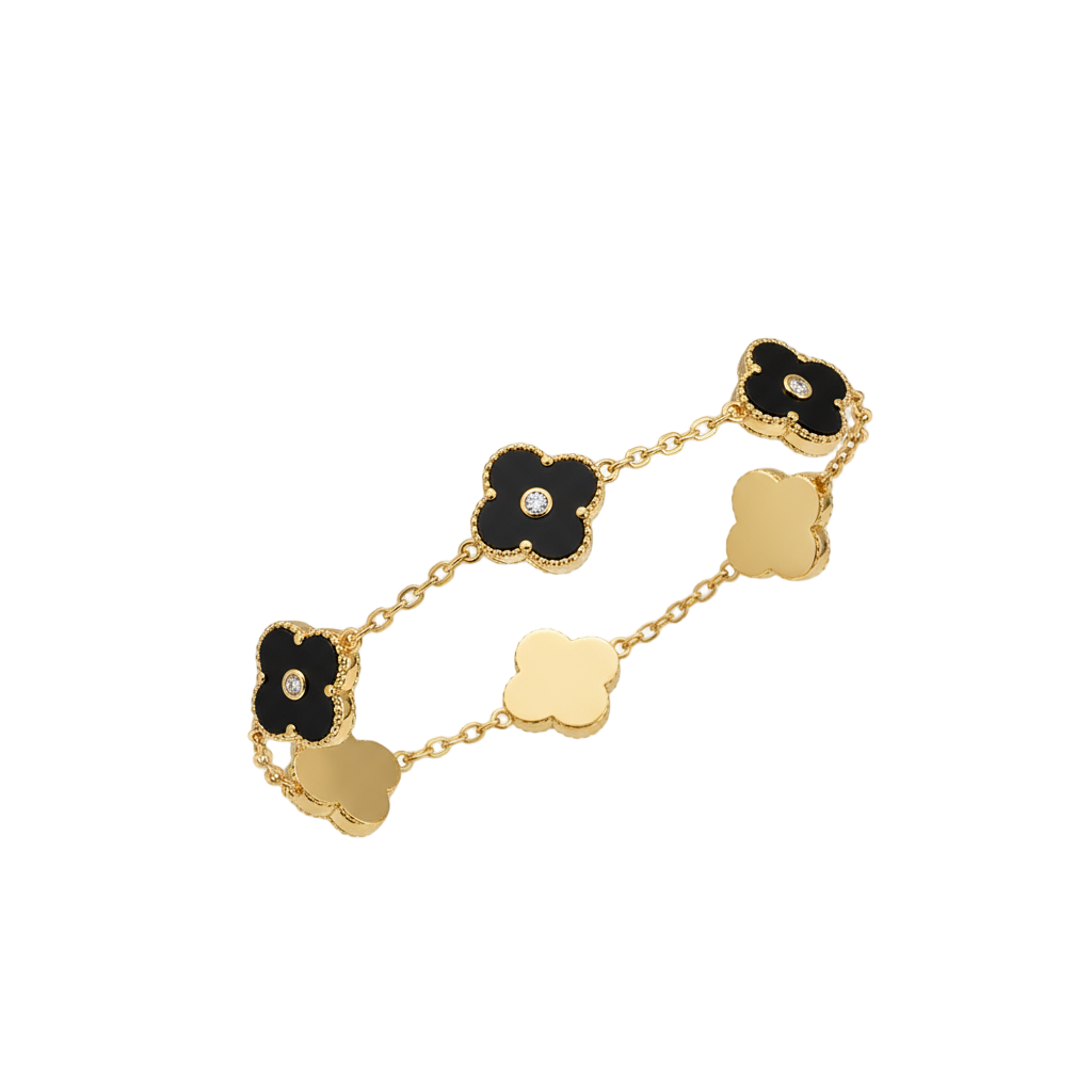 ✨ ZARAHÉ Noir Clover Charm Bracelet