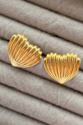 ZARAHÉ Maré Luxe Gilded Shell Earrings